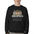 Abibliophobia Definition Book Reader Book Nerd Book Reading Youth Crewneck Sweatshirt