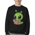 Alien Reading Book Believe In Yourself Kids Women Men Youth Crewneck Sweatshirt