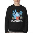 Axolotl Read Book Kawaii Reading Books For Men Women Youth Crewneck Sweatshirt Axolotl Read Book Kawaii Reading Books For Men Women Youth Crewneck Sweatshirt