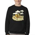 Book Frog Toad Vintage Book Frog Book Frog Reading Book Youth Crewneck Sweatshirt