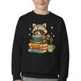 Book Lover Racoon Reading Bookish Library Read Books Be Kind Youth Crewneck Sweatshirt Book Lover Racoon Reading Bookish Library Read Books Be Kind Youth Crewneck Sweatshirt
