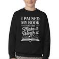 Book Lover Reading Quote For Reading Teacher Youth Crewneck Sweatshirt Book Lover Reading Quote For Reading Teacher Youth Crewneck Sweatshirt