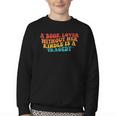 A Book Lover Without Her Kindle Is A Tragedy Apparel Youth Crewneck Sweatshirt