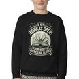 If My Book Is Open Your Mouth Should Be Closed Youth Crewneck Sweatshirt