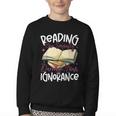 Book Reading Reading Can Seriously Damage Your Ignorance Youth Crewneck Sweatshirt