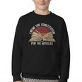 Book Vintage I Read The Constitution For The Articles Youth Crewneck Sweatshirt