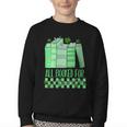 All Booked For St Patrick's Day Book Lover Lucky Shamrock Youth Crewneck Sweatshirt All Booked For St Patrick's Day Book Lover Lucky Shamrock Youth Crewneck Sweatshirt