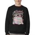 All Booked For Valentines Stacked Books Youth Crewneck Sweatshirt All Booked For Valentines Stacked Books Youth Crewneck Sweatshirt