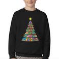 Bookmas Christmas Book Tree Book Lover English Teacher Youth Crewneck Sweatshirt Bookmas Christmas Book Tree Book Lover English Teacher Youth Crewneck Sweatshirt
