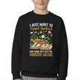 Books And Crested Gecko Owner Crestie Lover Youth Crewneck Sweatshirt