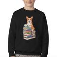 Bookworm Corgi Reading Books Drinking Coffee Dog Lover Youth Crewneck Sweatshirt Bookworm Corgi Reading Books Drinking Coffee Dog Lover Youth Crewneck Sweatshirt