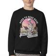 Born To Read Book Forced To Read Emails Skeleton Youth Crewneck Sweatshirt