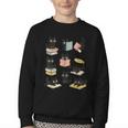 Cats Reading Books Cat Lover Youth Crewneck Sweatshirt Cats Reading Books Cat Lover Youth Crewneck Sweatshirt