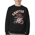 Chapter 18 18th Birthday Women Book Lovers Its My Birthday Youth Crewneck Sweatshirt