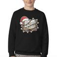 Christmas Book Festive Holiday Xmas Youth Crewneck Sweatshirt