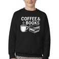 Coffee & Books Youth Crewneck Sweatshirt