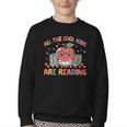 All The-Cool Kids Are Reading Book Lover Librarian Bookworm Youth Crewneck Sweatshirt All The-Cool Kids Are Reading Book Lover Librarian Bookworm Youth Crewneck Sweatshirt