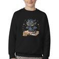 Cute Dragon Books Flower Bookworm Book Lover Youth Crewneck Sweatshirt Cute Dragon Books Flower Bookworm Book Lover Youth Crewneck Sweatshirt