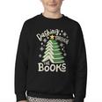 Dashing Through The Books Christmas Book Lovers Men Women Youth Crewneck Sweatshirt