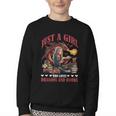 Dragon Just A Girl Who Loves Dragons And Books Youth Crewneck Sweatshirt