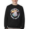 Easily Distracted By Rabbits And Books Reading Youth Crewneck Sweatshirt Easily Distracted By Rabbits And Books Reading Youth Crewneck Sweatshirt
