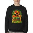 Educated Women Girls Reading Book Black History Month Youth Crewneck Sweatshirt