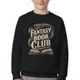 Fantasy Book Club Dragons For Women Men Or Kids Reading Youth Crewneck Sweatshirt Fantasy Book Club Dragons For Women Men Or Kids Reading Youth Crewneck Sweatshirt