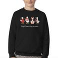 Forget Flowers Buy Me Books Goose Valentine Books Lover Youth Crewneck Sweatshirt