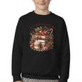 Fully Booked For Christmas Cozy Holiday Books Winter Reading Youth Crewneck Sweatshirt