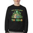 Goods Luck Read Librarian Book Patrick Days Shamrock Clover Youth Crewneck Sweatshirt Goods Luck Read Librarian Book Patrick Days Shamrock Clover Youth Crewneck Sweatshirt