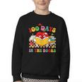 Groovy 100 Days In The Books Reading 100th Day Of School Youth Crewneck Sweatshirt
