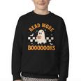 Groovy Halloween Teacher Spooky Read More Book Women Girl Youth Crewneck Sweatshirt