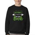 Happiness Is a Cup Of Tea And a Good Book Youth Crewneck Sweatshirt
