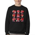 Heart Reading Books Valentine’s Day Girl And Boy Book Lovers Youth Crewneck Sweatshirt