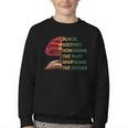 Honoring Past Inspiring Future History Month Tree Book Youth Crewneck Sweatshirt