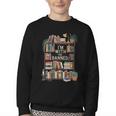 I'm With The Banned Books Reading Youth Crewneck Sweatshirt