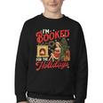 I'm Booked For The Holidays Christmas Reading Bookworm Xmas Youth Crewneck Sweatshirt I'm Booked For The Holidays Christmas Reading Bookworm Xmas Youth Crewneck Sweatshirt