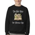 I'm Not Old Women Shirt Vintage Chic Floral Book Youth Crewneck Sweatshirt