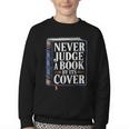Never Judge a Book By Its Cover Youth Crewneck Sweatshirt