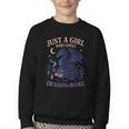 Just a Girl Who Loves Dragons And Books Fantasy Youth Crewneck Sweatshirt Just a Girl Who Loves Dragons And Books Fantasy Youth Crewneck Sweatshirt