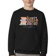 Just One More Chapter Book Lovers Reading Teacher Youth Crewneck Sweatshirt