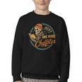 Just One More Chapter Skeleton Reading Book Scaft Beanie Youth Crewneck Sweatshirt Just One More Chapter Skeleton Reading Book Scaft Beanie Youth Crewneck Sweatshirt
