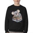 Koala Reading Book Pajama Sleep Youth Crewneck Sweatshirt