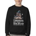 Librarian Because Book Wizard Isn't An Official Job Title Youth Crewneck Sweatshirt Librarian Because Book Wizard Isn't An Official Job Title Youth Crewneck Sweatshirt