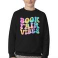Library Book Fair Vibe Tie Dye School Reading Nostalgic Youth Crewneck Sweatshirt Library Book Fair Vibe Tie Dye School Reading Nostalgic Youth Crewneck Sweatshirt
