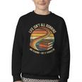 Life Isn’t All Running And Reading Book Lover Youth Crewneck Sweatshirt