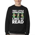 This Little Leprechaun Likes To Read St Patrick's Day Book Youth Crewneck Sweatshirt This Little Leprechaun Likes To Read St Patrick's Day Book Youth Crewneck Sweatshirt