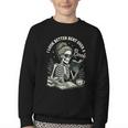 I Look Better Bent Over A Book Youth Crewneck Sweatshirt
