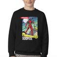 Marvel Comics Deadpool Vintage Book Art Youth Crewneck Sweatshirt