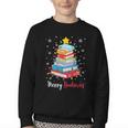 Merry Bookmas Book Christmas Tree Lights Xmas Men Women Kids Youth Crewneck Sweatshirt Merry Bookmas Book Christmas Tree Lights Xmas Men Women Kids Youth Crewneck Sweatshirt